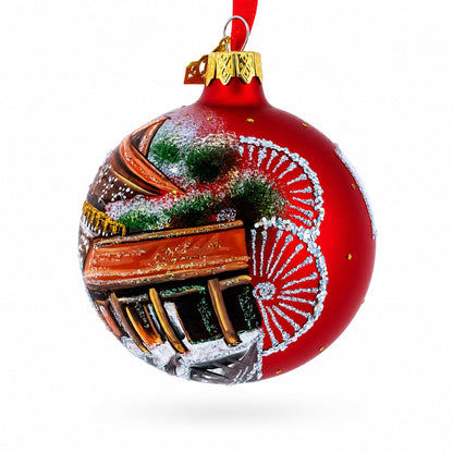 Meiji Jingu Shrine, Tokyo, Japan Glass Ball Christmas Ornament 3.25 Inches