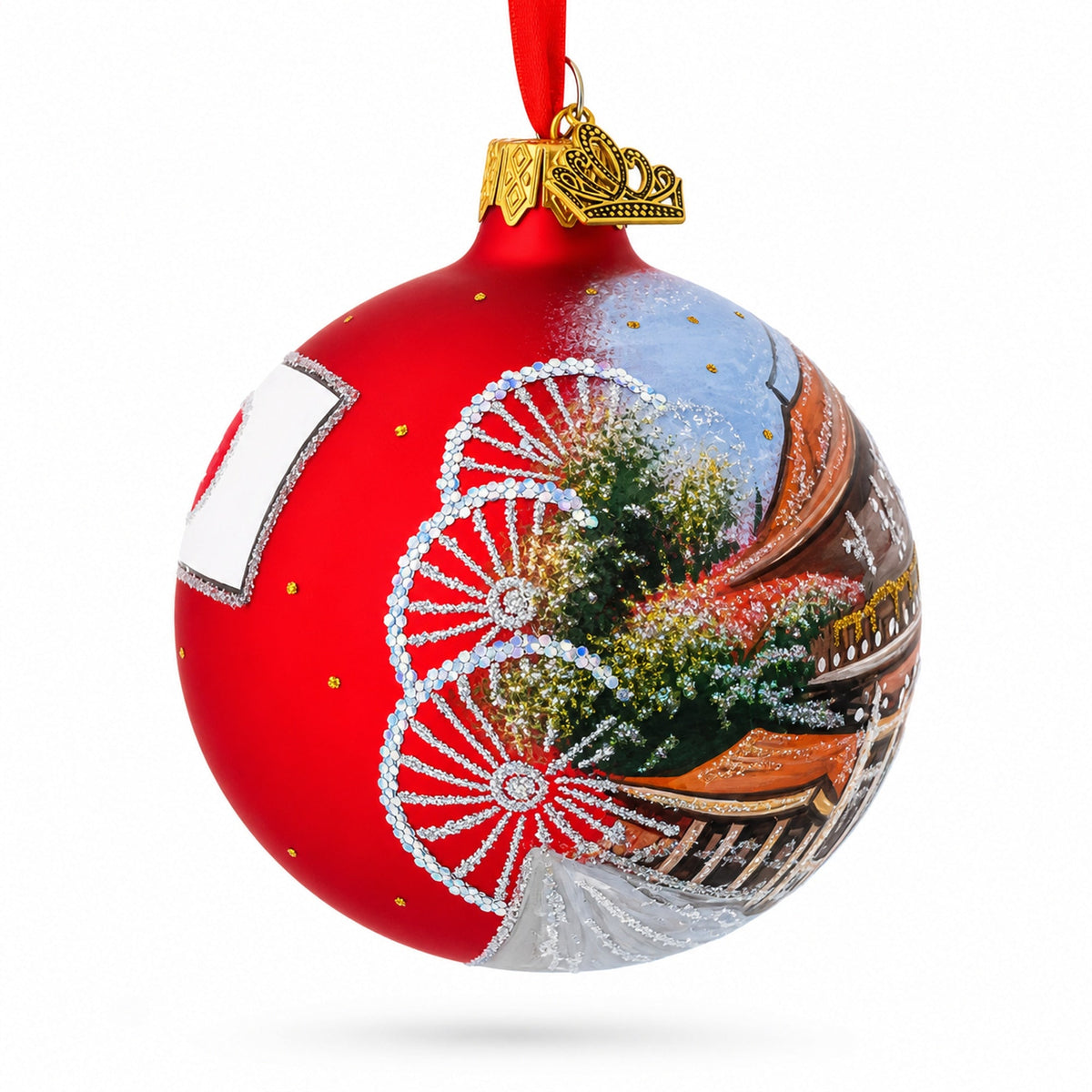 Meiji Jingu Shrine, Tokyo, Japan Glass Ball Christmas Ornament 3.25 Inches