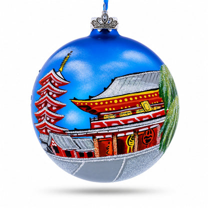 Asakusa, Tokyo, Japan Glass Ball Christmas Ornament 4 Inches