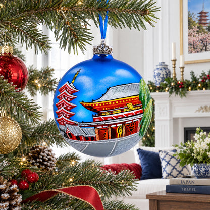 Asakusa, Tokyo, Japan Glass Ball Christmas Ornament 4 Inches