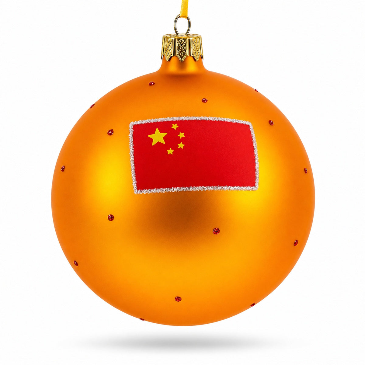 Forbidden City, Beijing, China Glass Ball Christmas Ornament 4 Inches