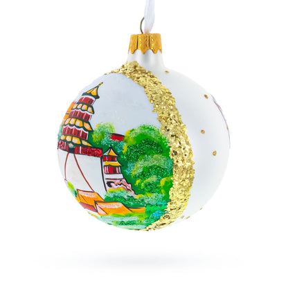 Summer Palace (Yiheyuan), Beijing, China Glass Ball Christmas Ornament 3.25 Inches