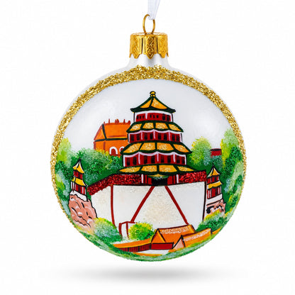 Summer Palace (Yiheyuan), Beijing, China Glass Ball Christmas Ornament 3.25 Inches