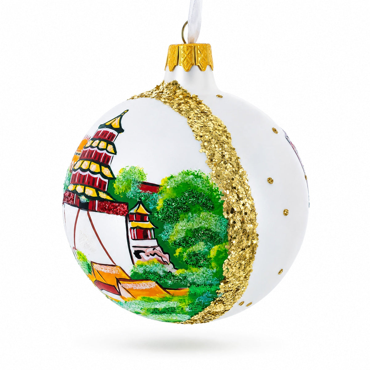 Summer Palace (Yiheyuan), Beijing, China Glass Ball Christmas Ornament 3.25 Inches