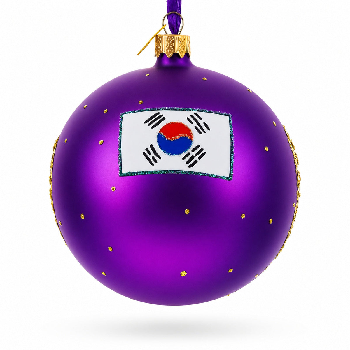 Gyeongbokgung Palace, Seoul, South Korea Glass Ball Christmas Ornament 4 Inches
