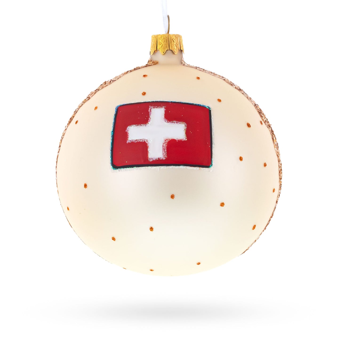 Old City, Bern, Switzerland Glass Ball Christmas Ornament 4 Inches