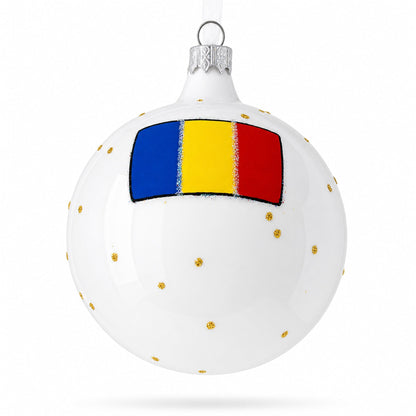 Palace of Parliament, Bucharest, Romania Glass Ball Ornament 3.25 Inches