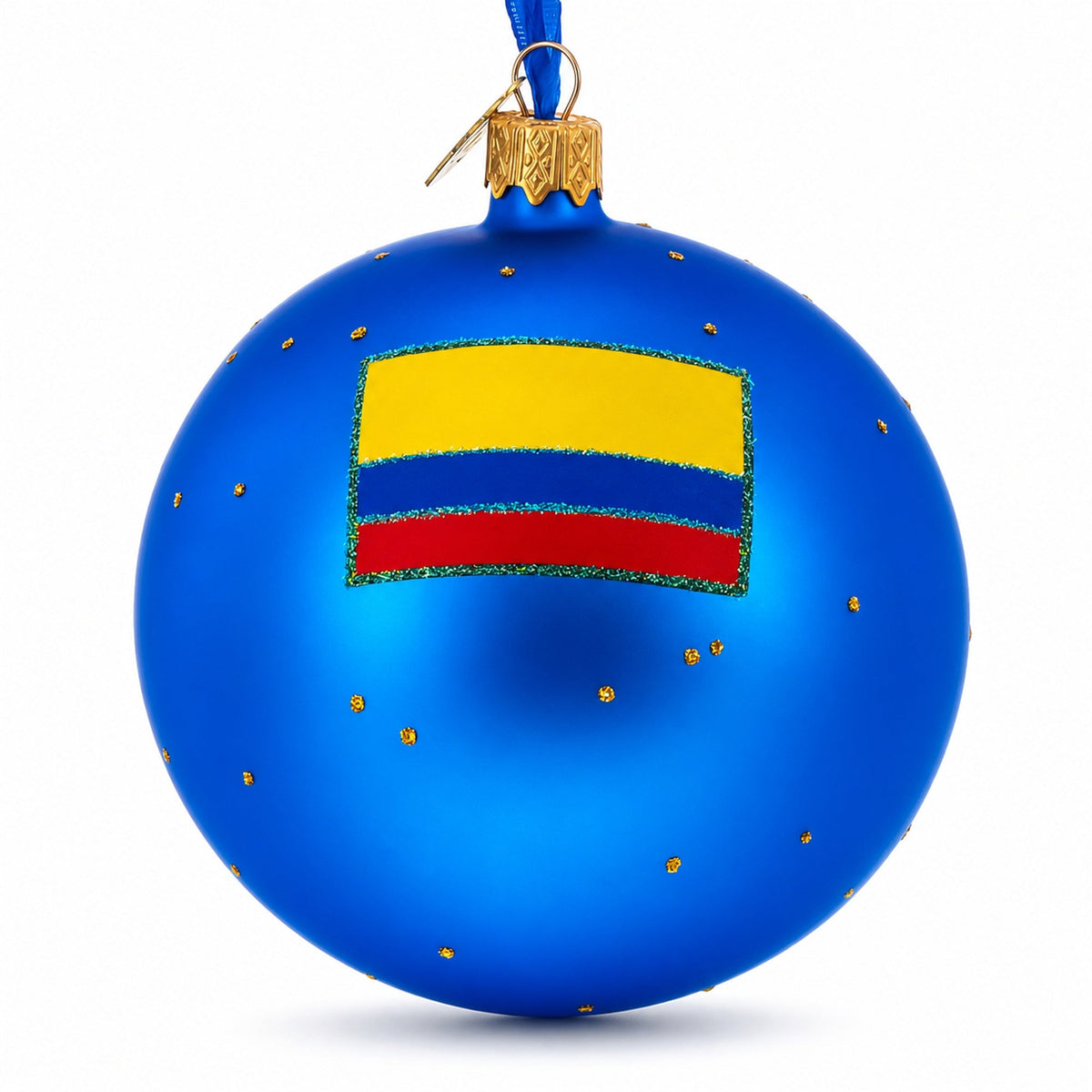 Mount Monserrate, Bogota, Colombia Glass Ball Christmas Ornament 4 Inches