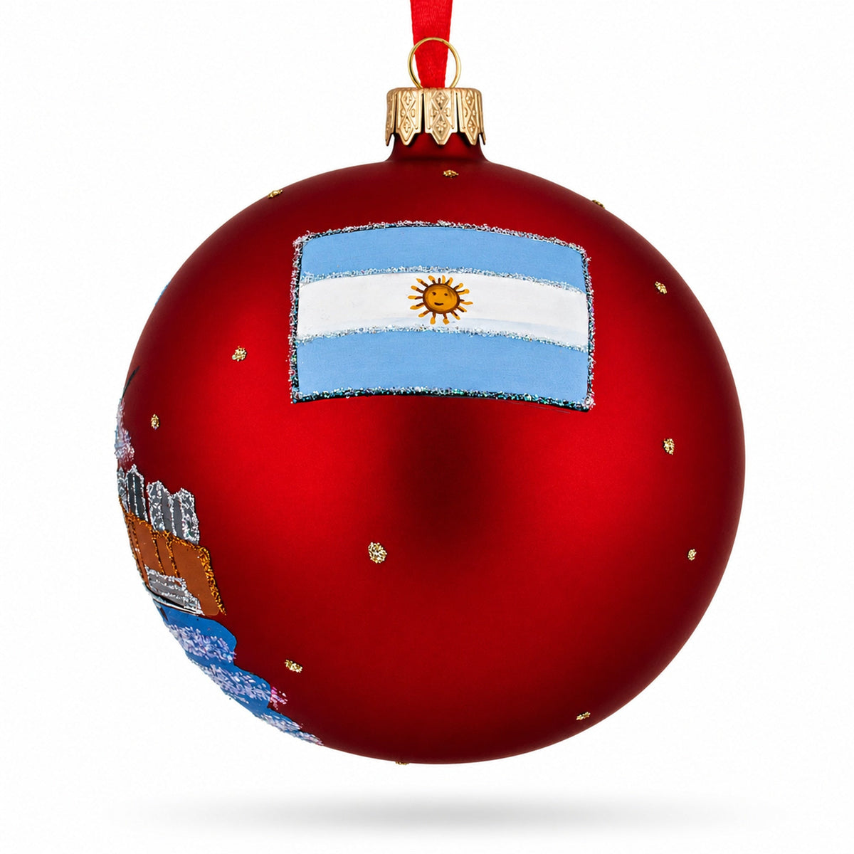 Puerto Madero, Buenos Aires, Argentina Glass Ball Christmas Ornament 4 Inches
