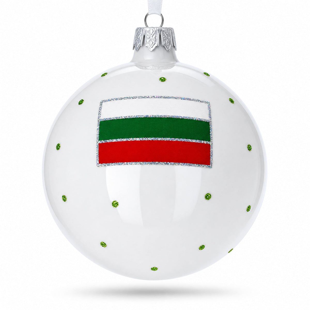 Nevski Cathedral, Sofia, Bulgaria Glass Ball Christmas Ornament 4 Inches