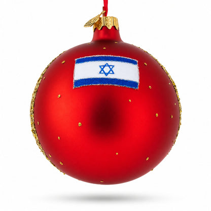 Jaffa Old City, Tel Aviv, Israel Glass Ball Christmas Ornament 4 Inches