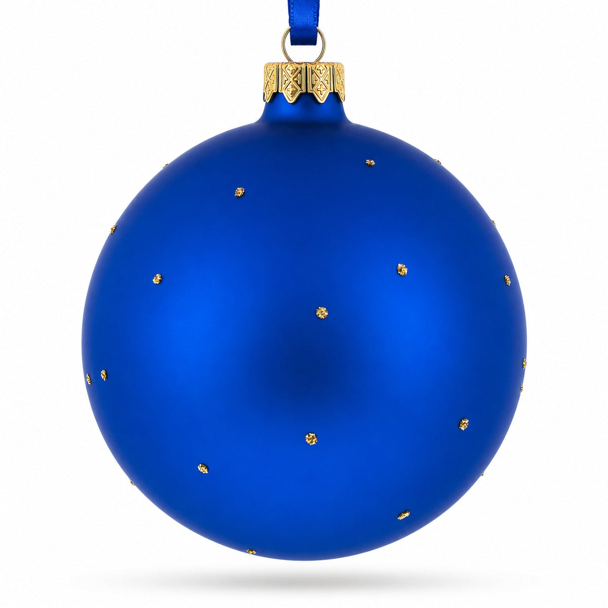 Fire Department Glass Ball Christmas Ornament 4 Inches
