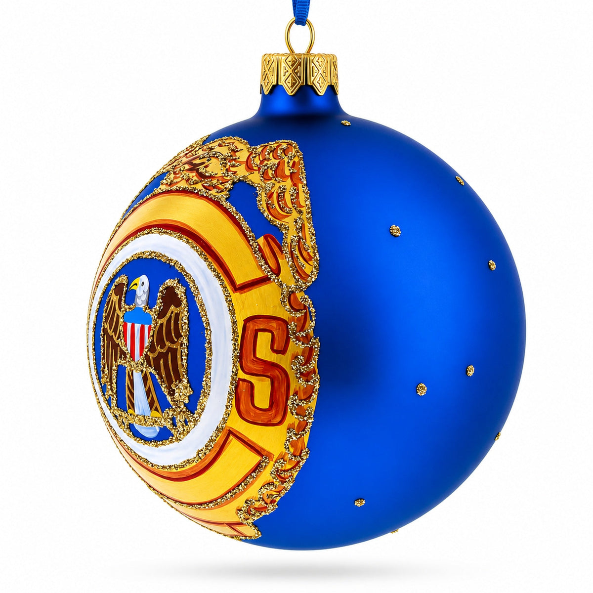 USA Army Glass Ball Christmas Ornament 4 Inches
