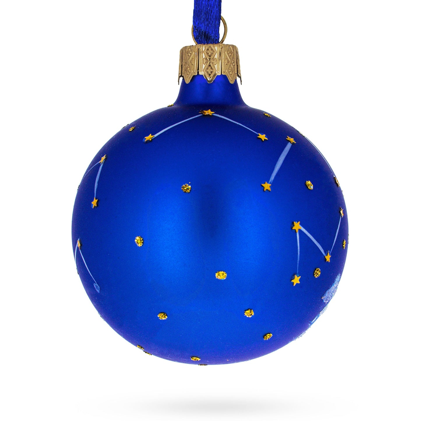 Capricorn Zodiac Horoscope Sign Glass Ball Christmas Ornament 3.25 Inches