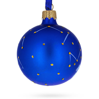 Capricorn Zodiac Horoscope Sign Glass Ball Christmas Ornament 3.25 Inches