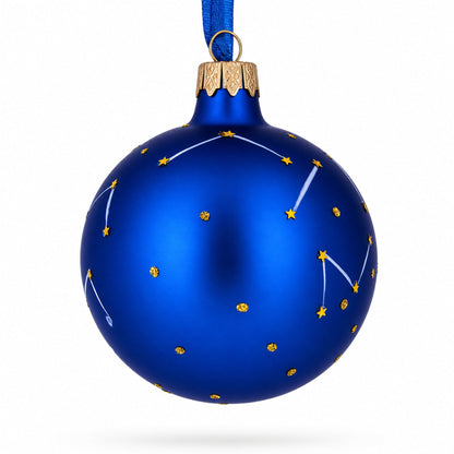 Pisces Zodiac Horoscope Sign Glass Ball Christmas Ornament 3.25 Inches