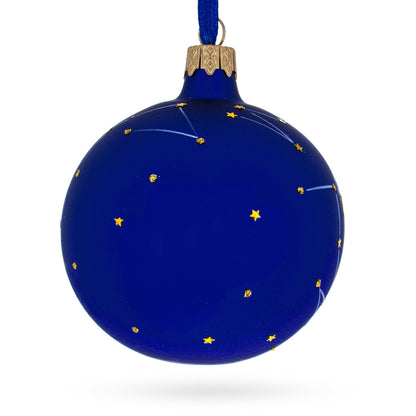 Virgo Zodiac Horoscope Sign Glass Ball Christmas Ornament 3.25 Inches