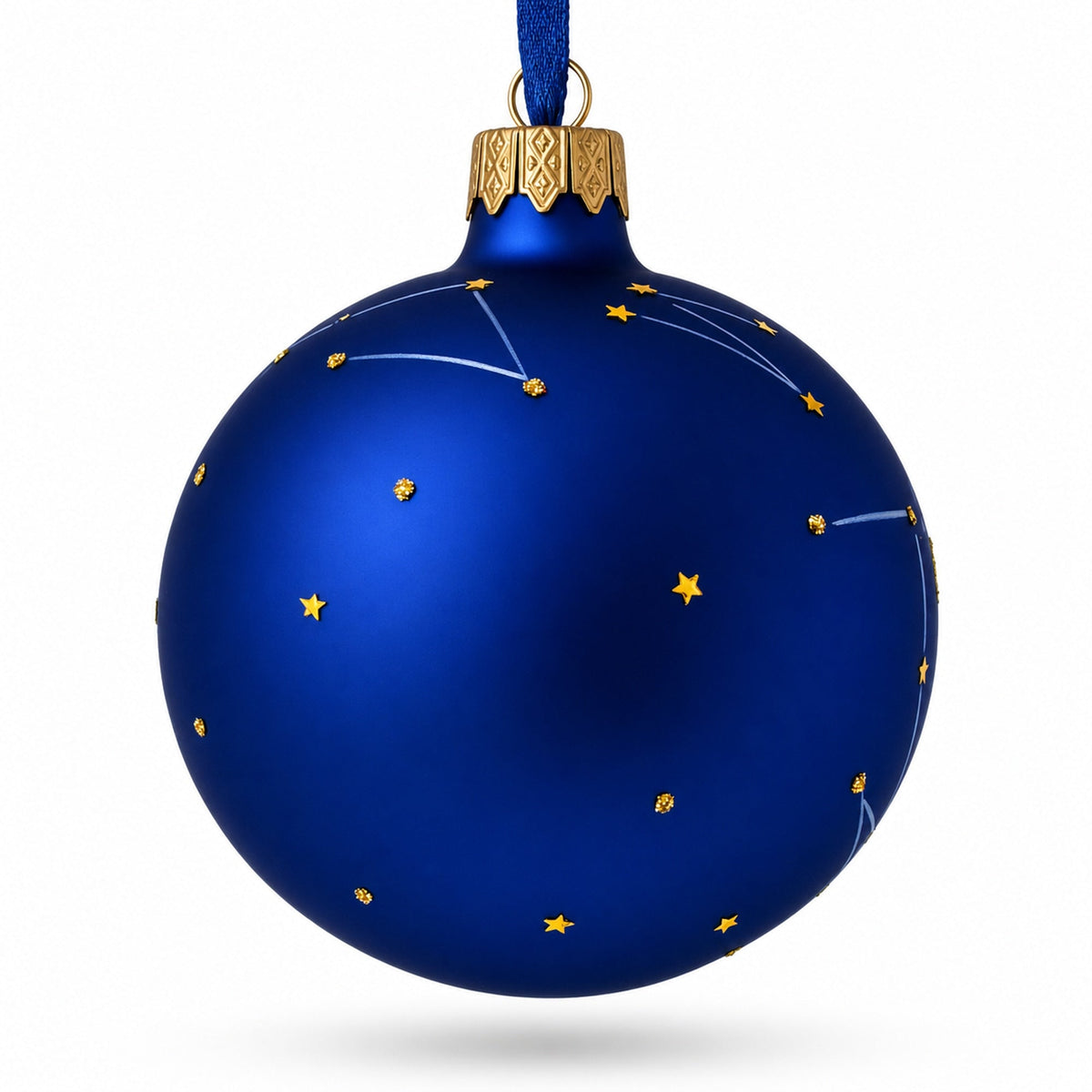 Virgo Zodiac Horoscope Sign Glass Ball Christmas Ornament 3.25 Inches