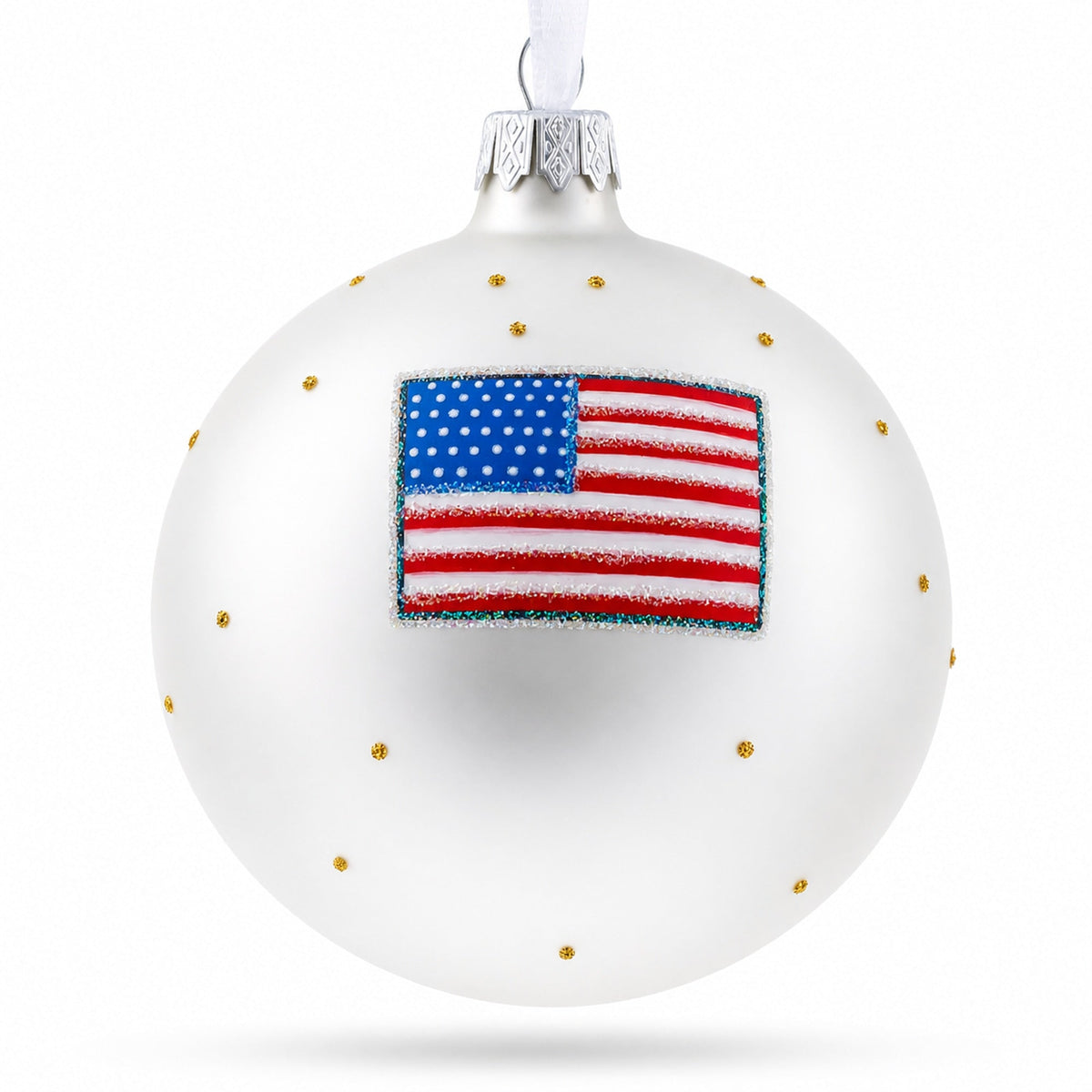 Democratic Donkey Glass Ball Christmas Ornament 4 Inches