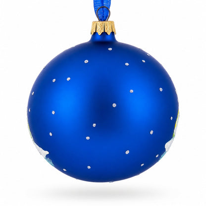 Tropical Aquarium Glass Ball Christmas Ornament 4 Inches