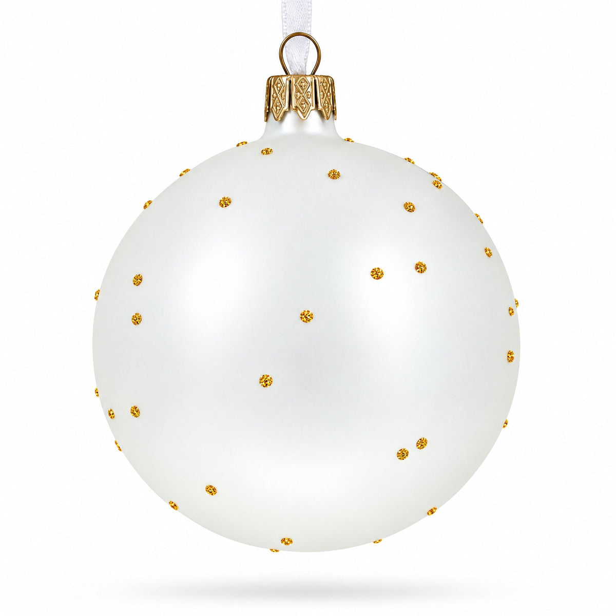 Father's Day 'The Best Dad'  Glass Ball Christmas Ornament 4 Inches