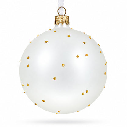 Father's Day 'The Best Dad'  Glass Ball Christmas Ornament 4 Inches