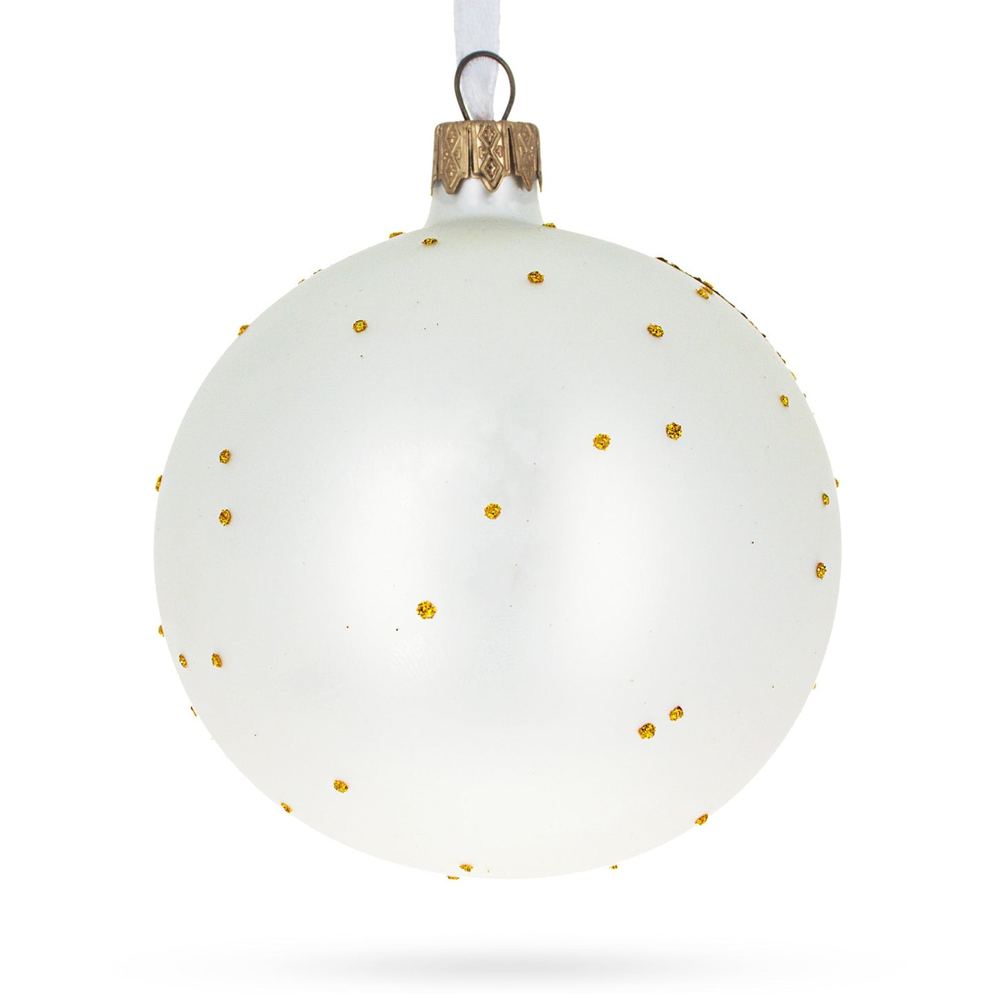 Father's Day 'The Best Dad'  Glass Ball Christmas Ornament 4 Inches