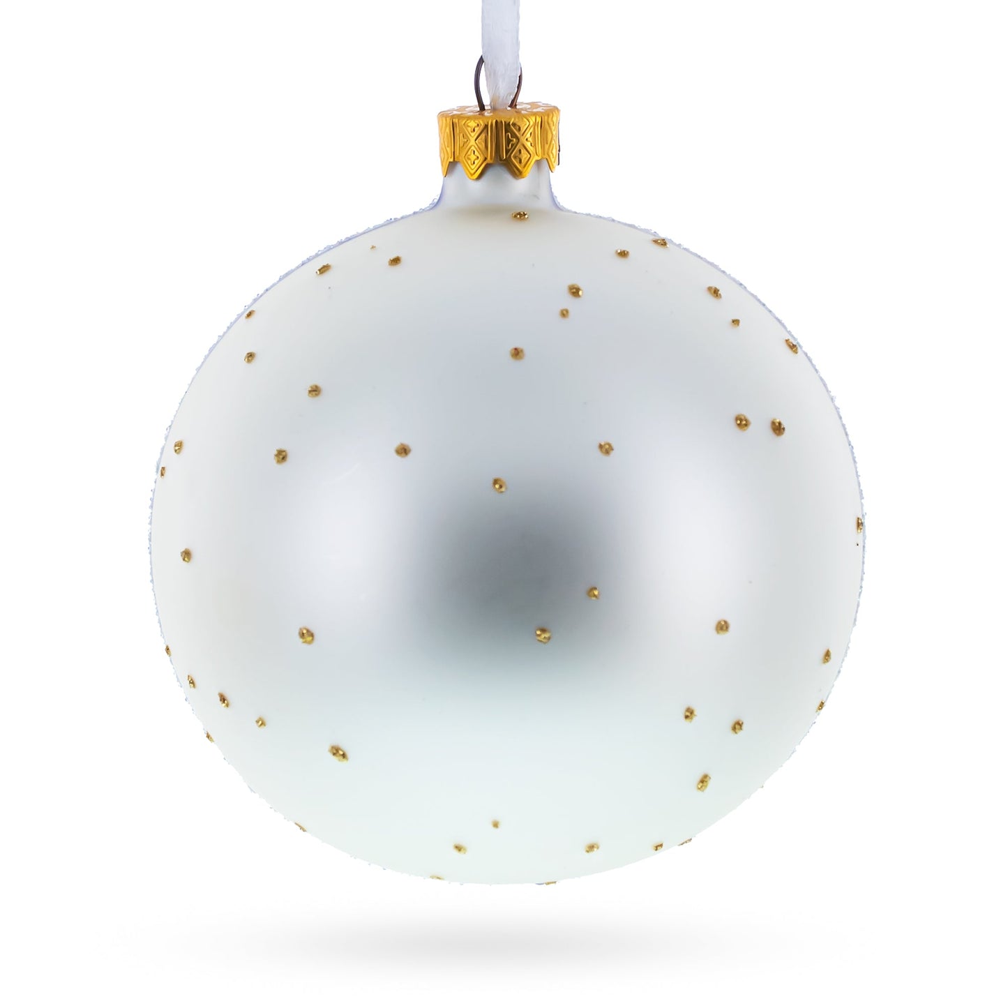 The Witch on Halloween Glass Ball Christmas Ornament 4 Inches