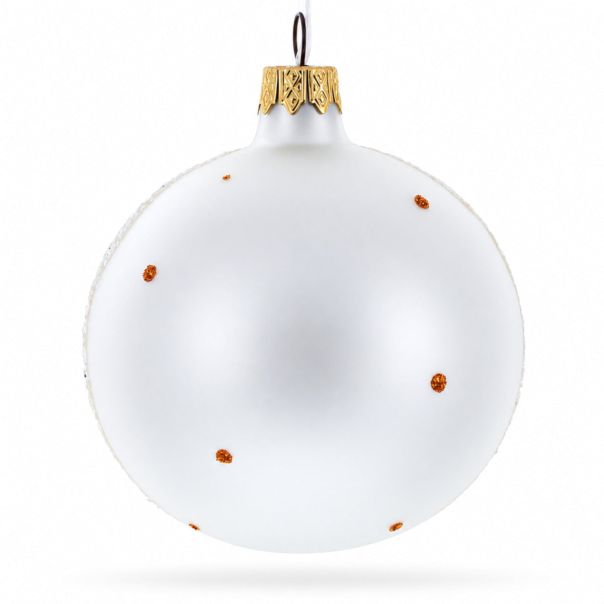 Turkey and Veggies Glass Ball Christmas Ornament 3.25 Inches