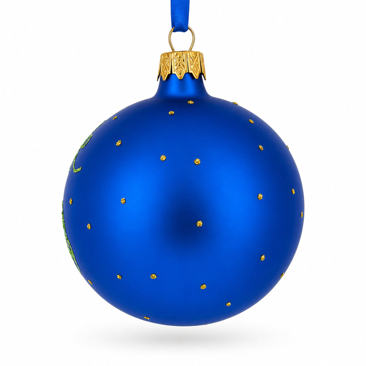 Turkey and Thanksgiving Party Glass Ball Christmas Ornaments 3.25 Inches