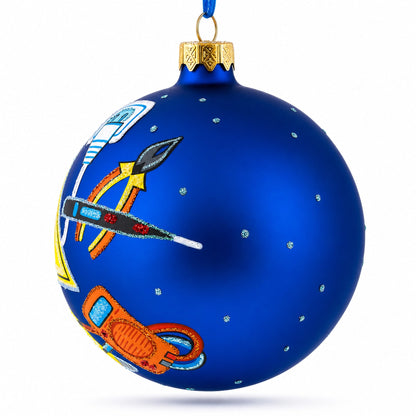 Electrician Toolbox Glass Ball Christmas Ornaments 4 Inches