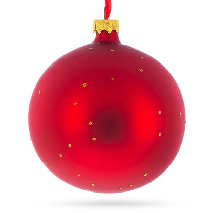 Building Blocks House Glass Ball Christmas Ornament 4 Inches