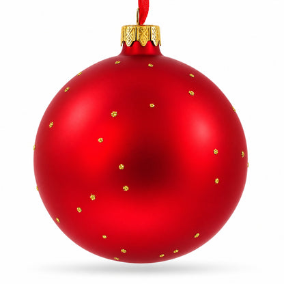 Building Blocks House Glass Ball Christmas Ornament 4 Inches