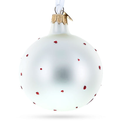 Elf and Candy Canes Glass Ball Christmas Ornaments 3.25 Inches