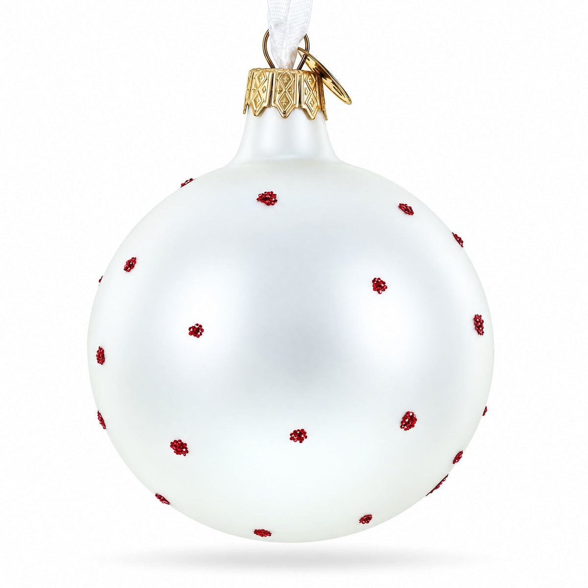 Elf and Candy Canes Glass Ball Christmas Ornaments 3.25 Inches