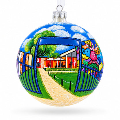Wynwood Walls, Miami, Florida Glass Ball Christmas Ornament 4 Inches