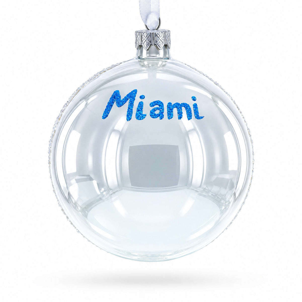 Wynwood Walls, Miami, Florida Glass Ball Christmas Ornament 4 Inches