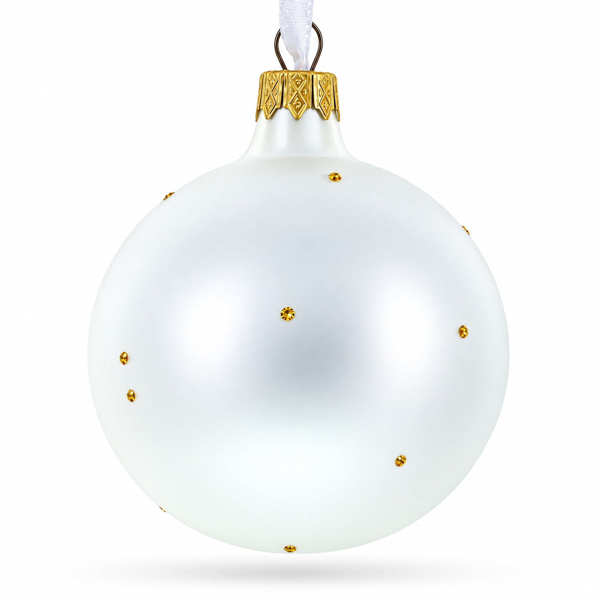 USA Coat of Arms Glass Ball Christmas Ornament 3.25 Inches