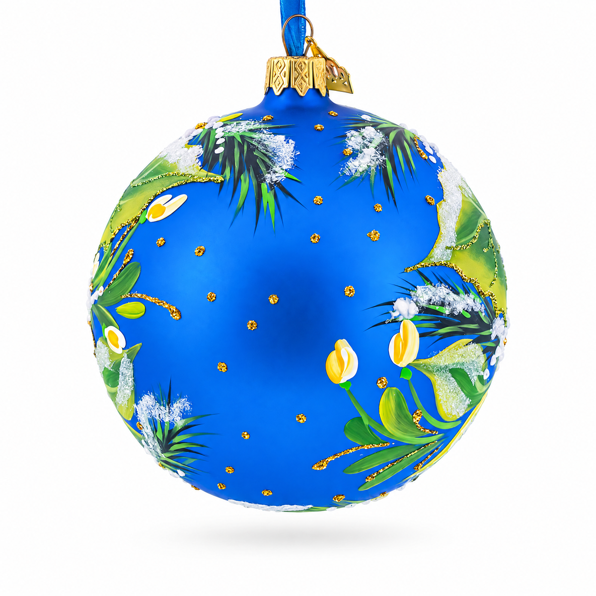 Christmas Magic Glass Ball Christmas Ornament, 4 Inches