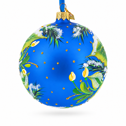 Christmas Magic Glass Ball Christmas Ornament, 4 Inches