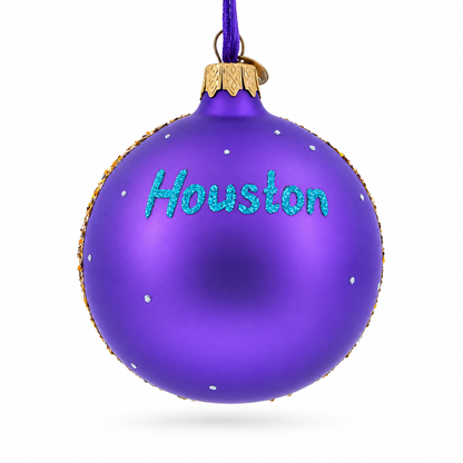 Museum of Natural Science in Houston, Texas Glass Ball Christmas Ornament 3.25 Inches