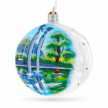 Botanical Garden in St. Louis, Missouri Glass Ball Christmas Ornament 4 Inches