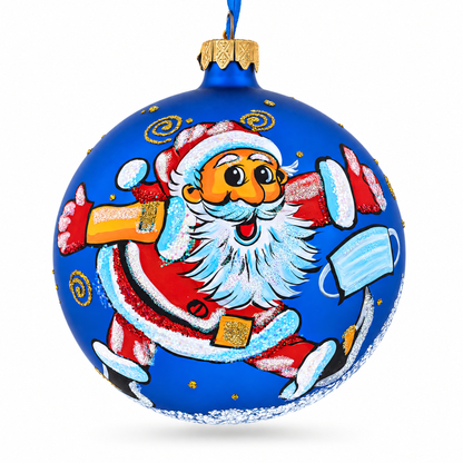 After Doctor Visit Glass Ball Christmas Ornament 4 Inches