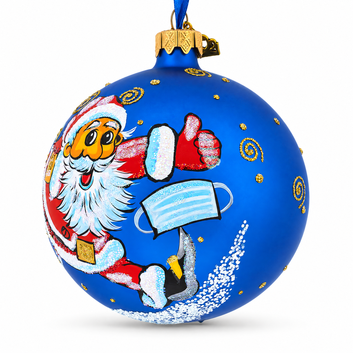 After Doctor Visit Glass Ball Christmas Ornament 4 Inches