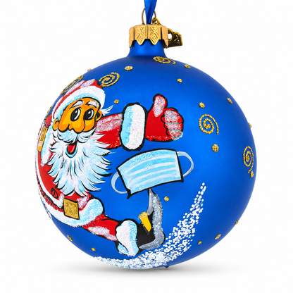 After Doctor Visit Glass Ball Christmas Ornament 4 Inches