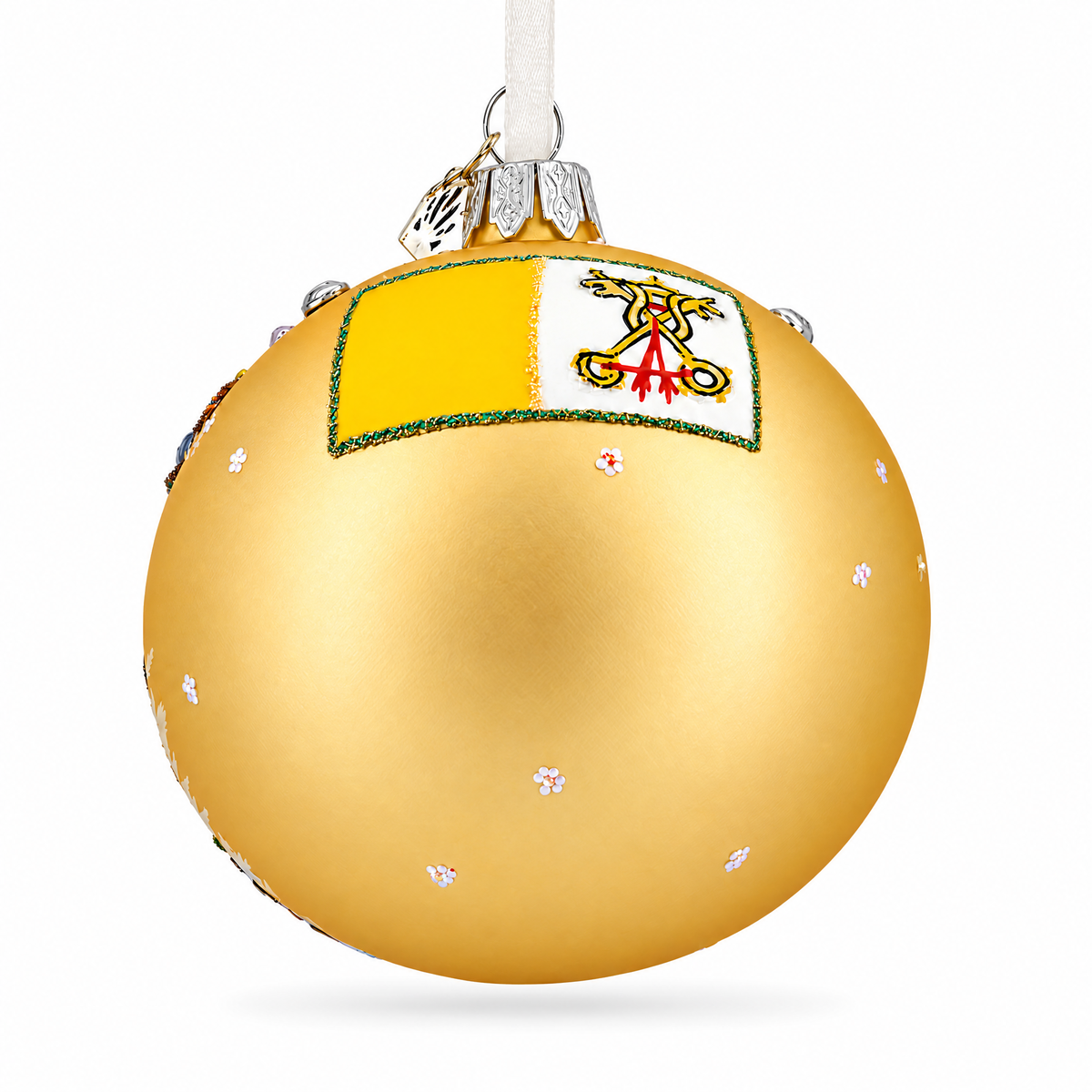 The Papal Basilica of Saint Peter, Vatican Glass Ball Christmas Ornament 3.25 Inches
