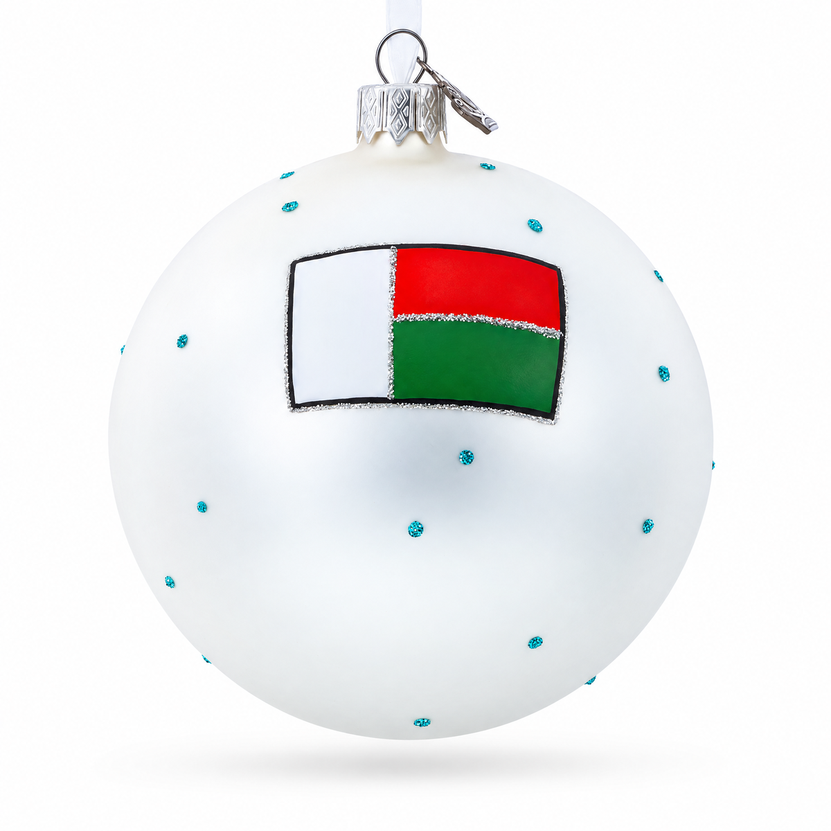 Avenue of the Baobabs, Madagascar Glass Ball Christmas Ornament 4 Inches