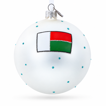 Avenue of the Baobabs, Madagascar Glass Ball Christmas Ornament 4 Inches