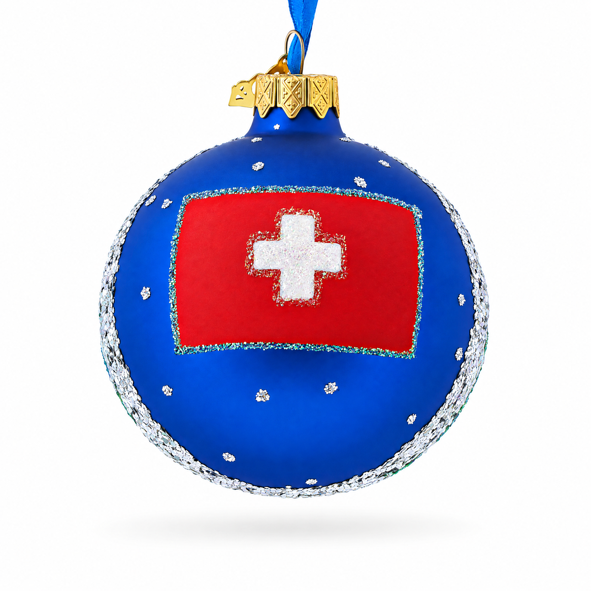 Matterhorn, Zermatt, Switzerland Glass Ball Christmas Ornament 3.25 Inches