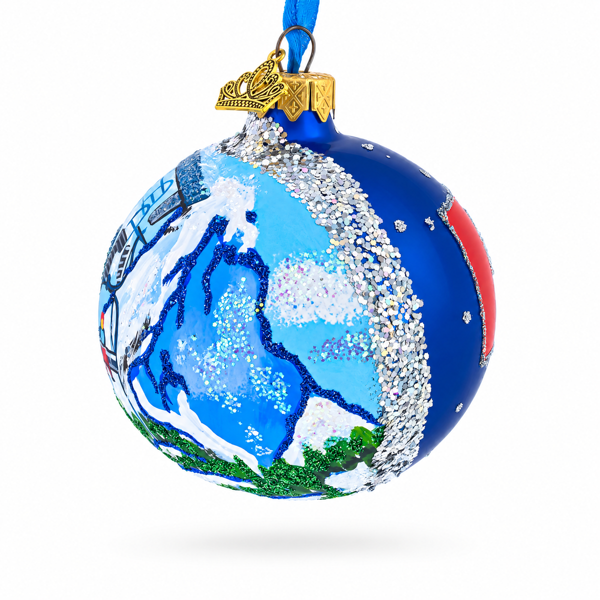 Matterhorn, Zermatt, Switzerland Glass Ball Christmas Ornament 3.25 Inches